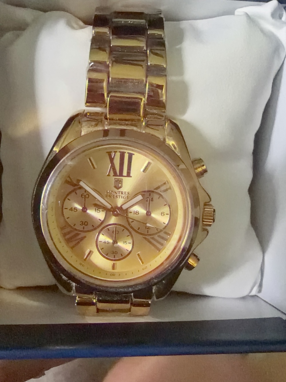 Invicta Gold Tone Chronograph Bracelet Watch